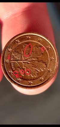 Moeda 1 cêntimo Alemanha 2002 letra G