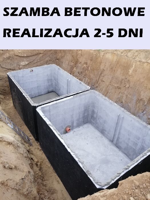 SZAMBA betonowe 10m3 szambo 12m3 zbiornik na deszczówkę 4m3 Gdańsk