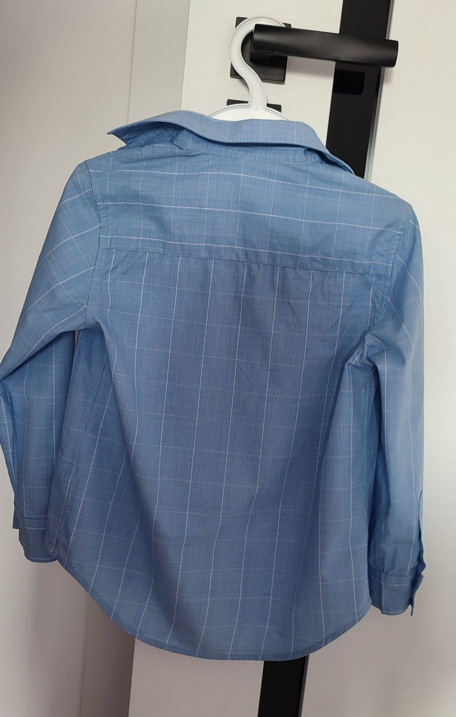 Błękitna elegancka koszula chłopięca 116 zara hm