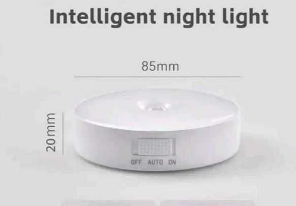 Luz LED com Sensor de Movimento - Carregamento USB - NOVO