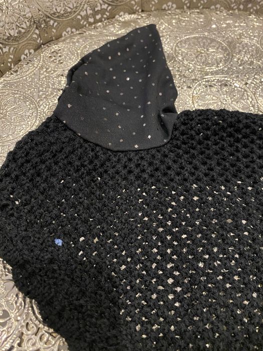 Czarne nauszniki dla konia w rozmiarze pony