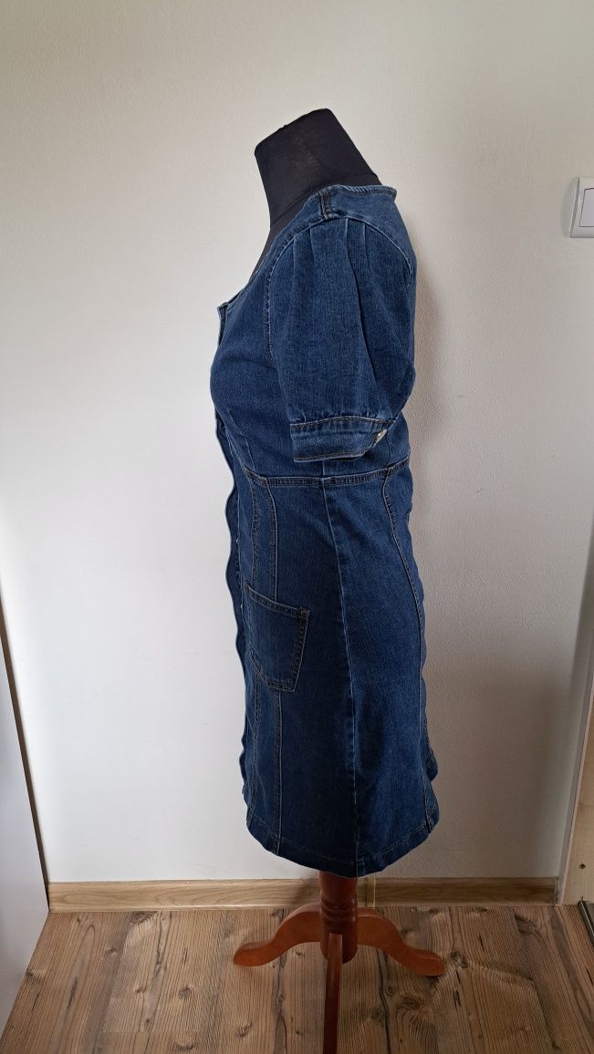 Sukienka jeans na napy