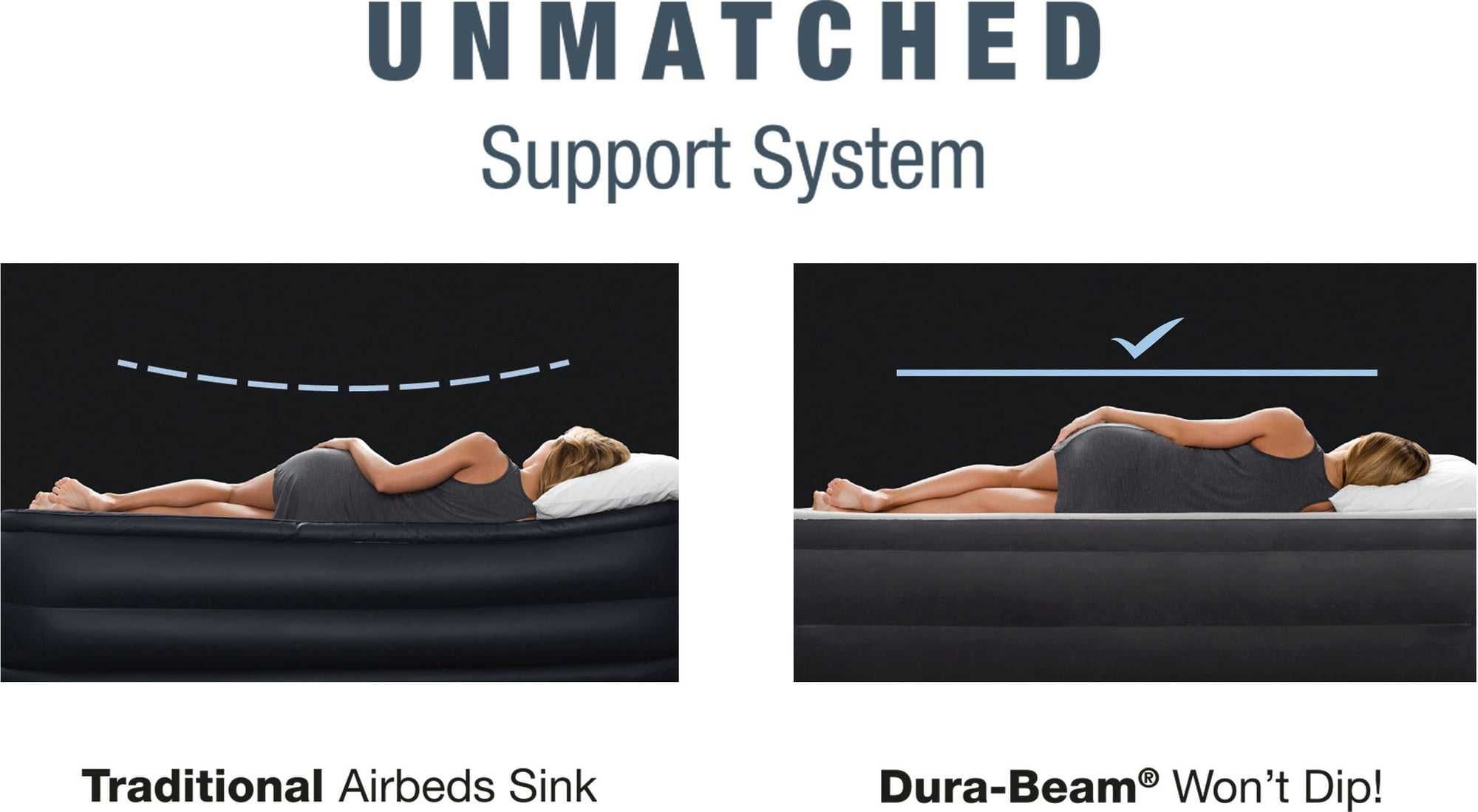 Materac dmuchany Dura-Beam Deluxe Comfort-Plush Queen 203x152x56cm 2os