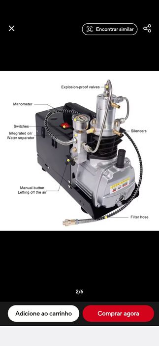 Compressor Carabina PCP 300 Bares