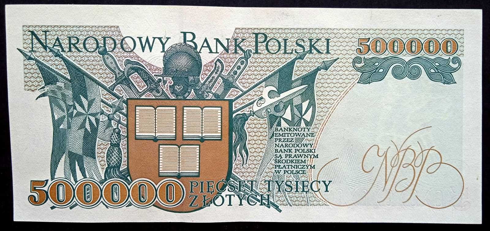 Banknot PRL 500.000 zł 1993 S st.1-