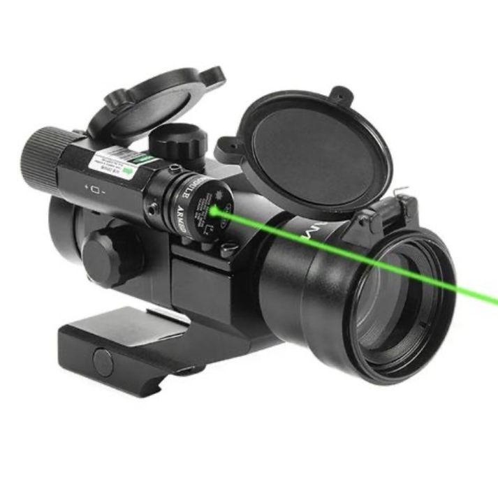 Коліматорний приціл з лазером ЛЦВ на автомат гвинтівки каліматор АК