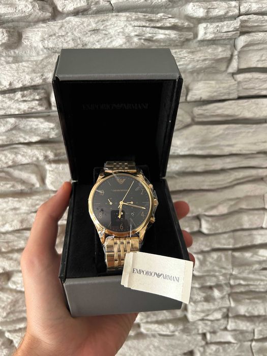 NOWY Zegarek Męski Emporio Armani Zaplombowany + Karta Gwarancyjna HIT
