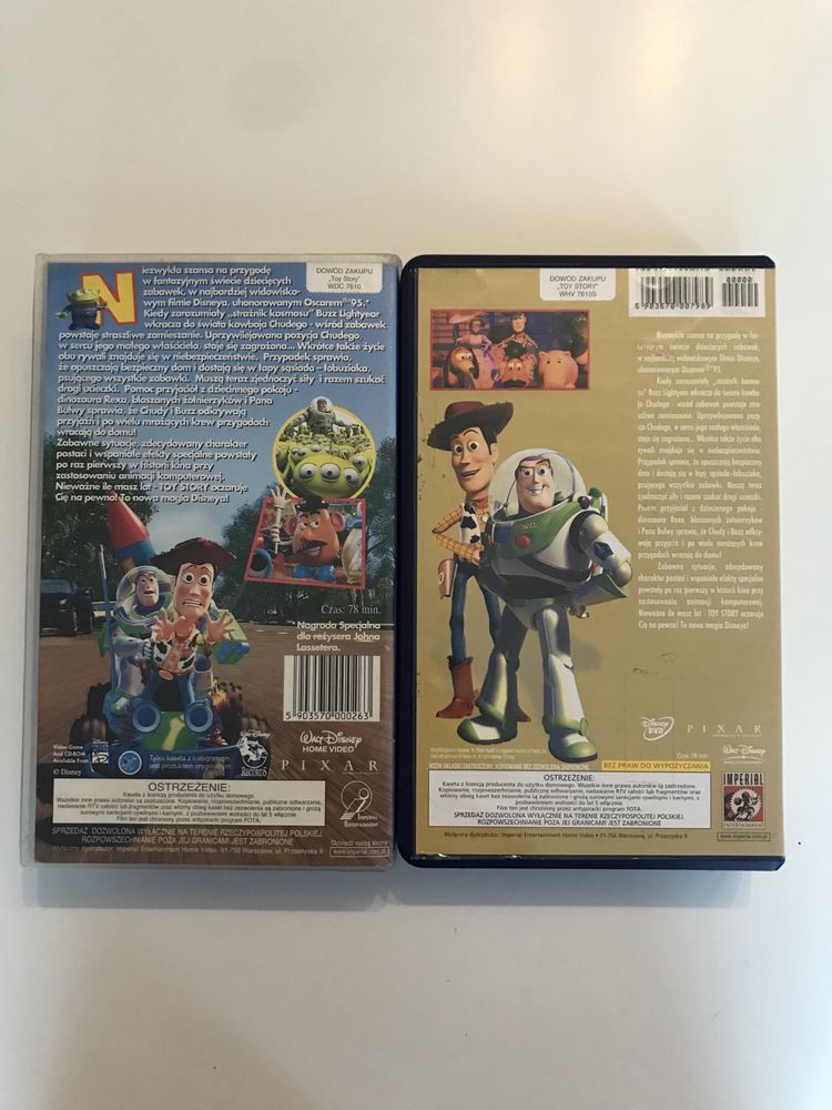 Toy Story 1 i 2 | bajki | seria | kaseta VHS