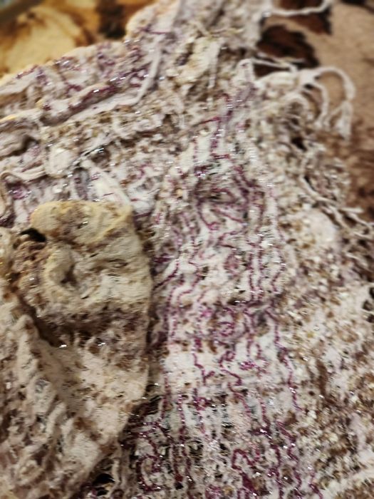 Czapka cyrkonie różowa  i szal