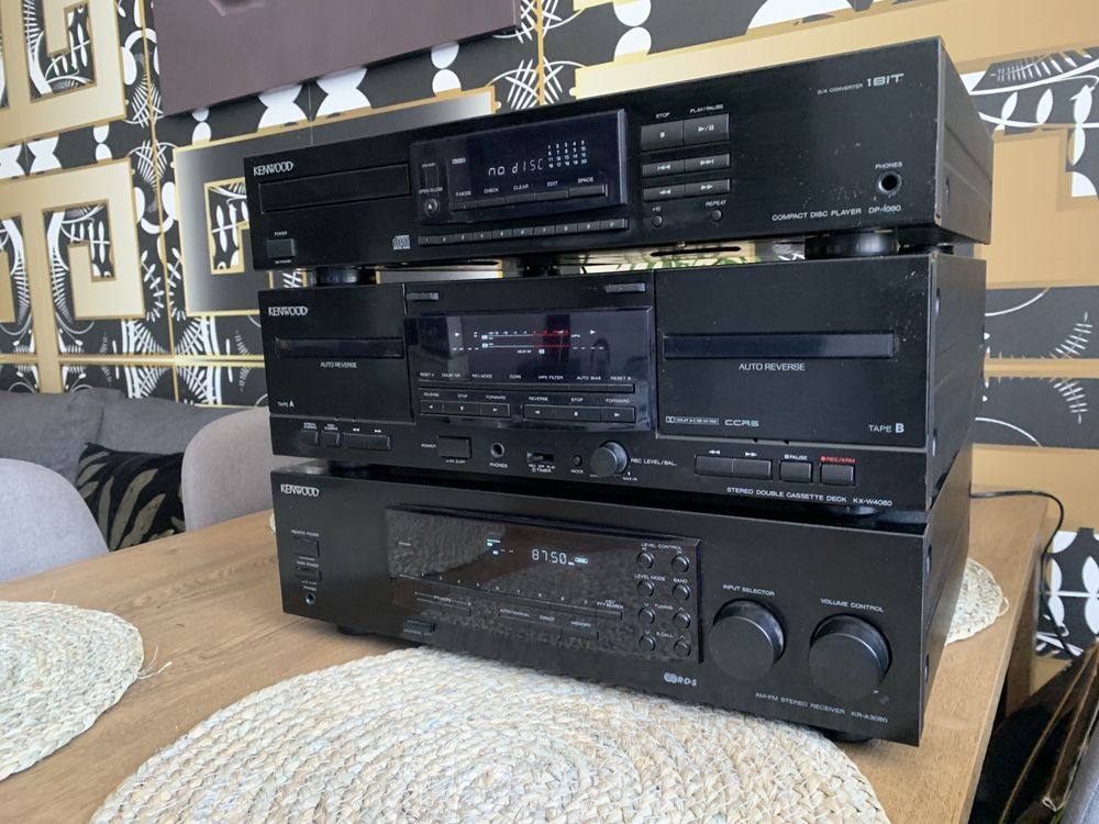 Komplet Kenwood KR-A3080/KX-W4080/DP-1080 Czarny Klasyk!