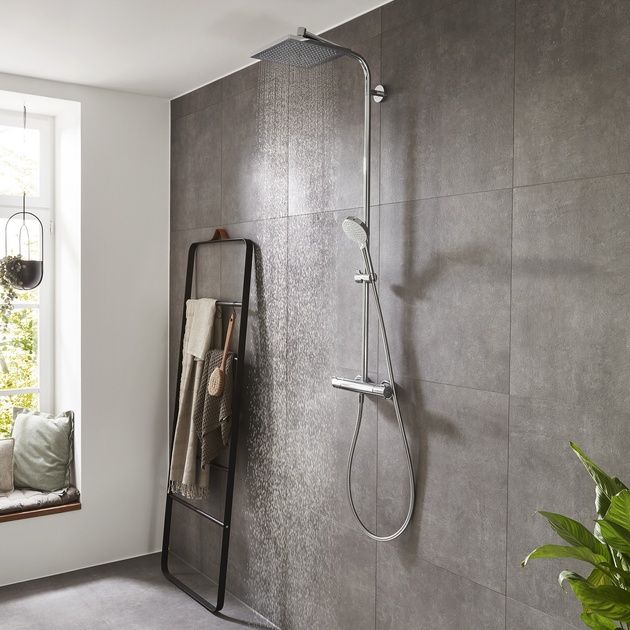 Якісна німецька душева система "hansgrohe Crometta E 240 Showerpipe"