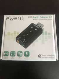 Adaptador áudio USB 7.1 Ewent EW3762