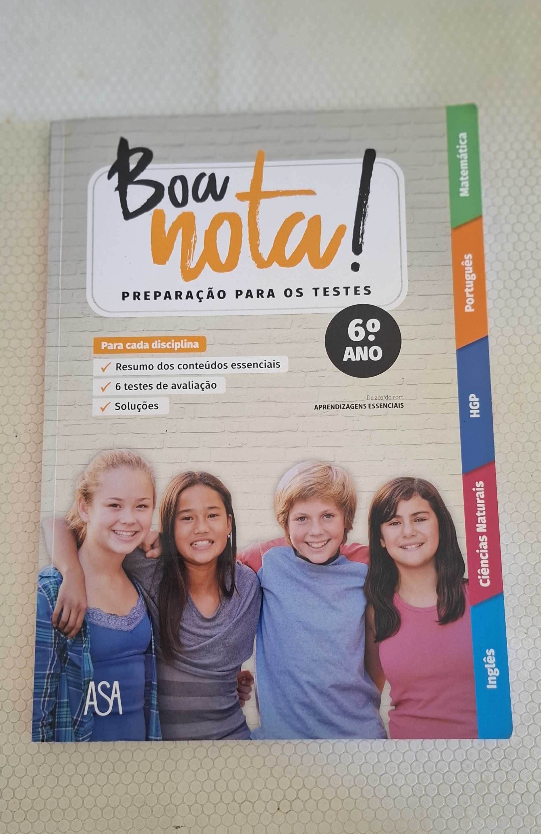 LIVRO: Boa nota! Preparação para os Testes 6.º Ano (Novo)