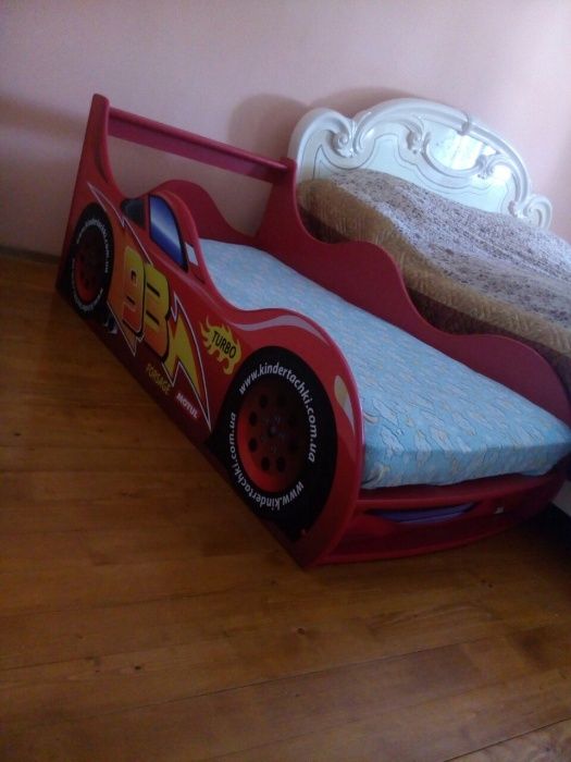 Ліжко машина машинка Маквін+Безкоштовна доставка по Україні