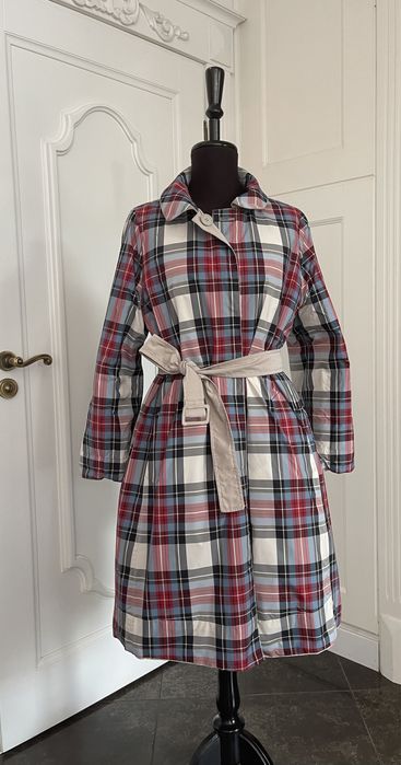 MAX MARA The CUBE piękny klasyczny płaszcz dwustronny.