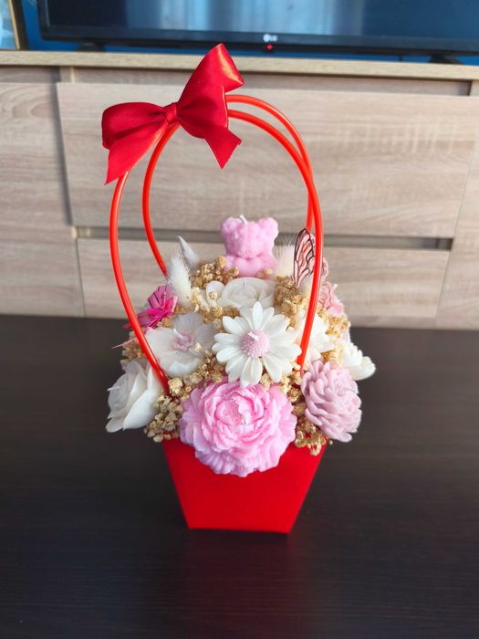 Flower box -świeczki sojowe