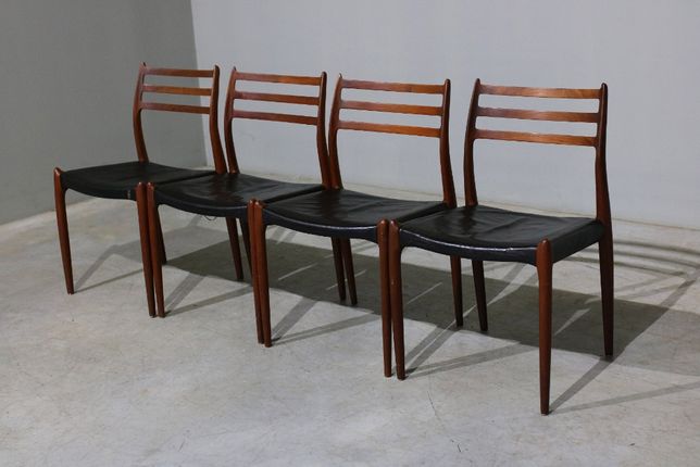 Cadeiras Niels O. Moller em teca | Mobiliário Mid-Century Modern