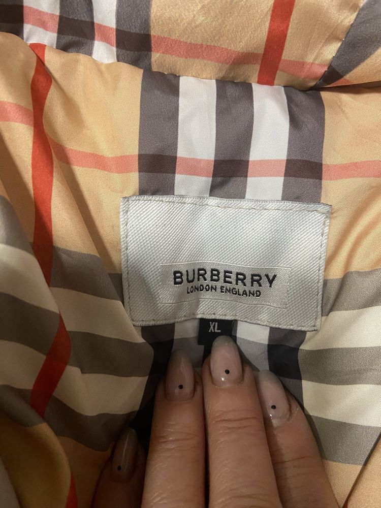 Зимняя удлинённая куртка Burberry оригинал
