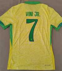 Koszulka piłkarska VINI JR #7 Brazylia domowa 2023/24