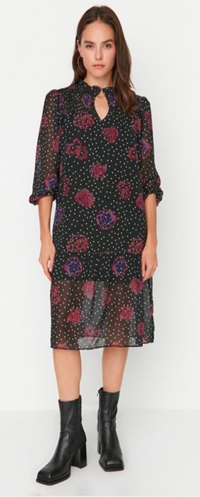 Trendyol Sukienka Damska Na Co Dzień Luźna,rozmiar-34