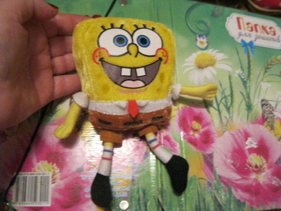 игрушка мягкая ПЛЮШЕВЫЙ губка боб спанч боб Sponge Bob SquarePants