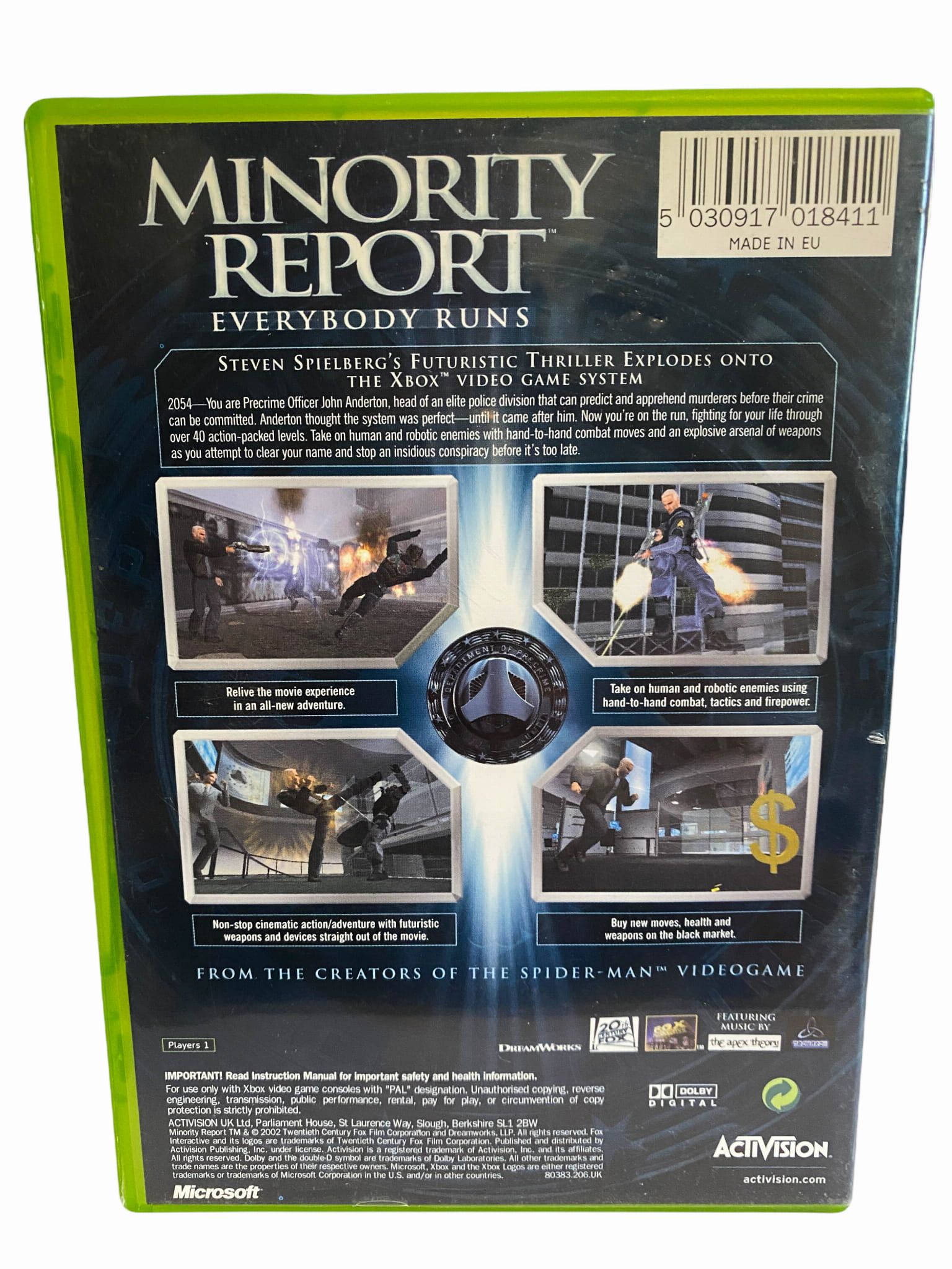 Minority Report Everybody Runs Xbox / 229