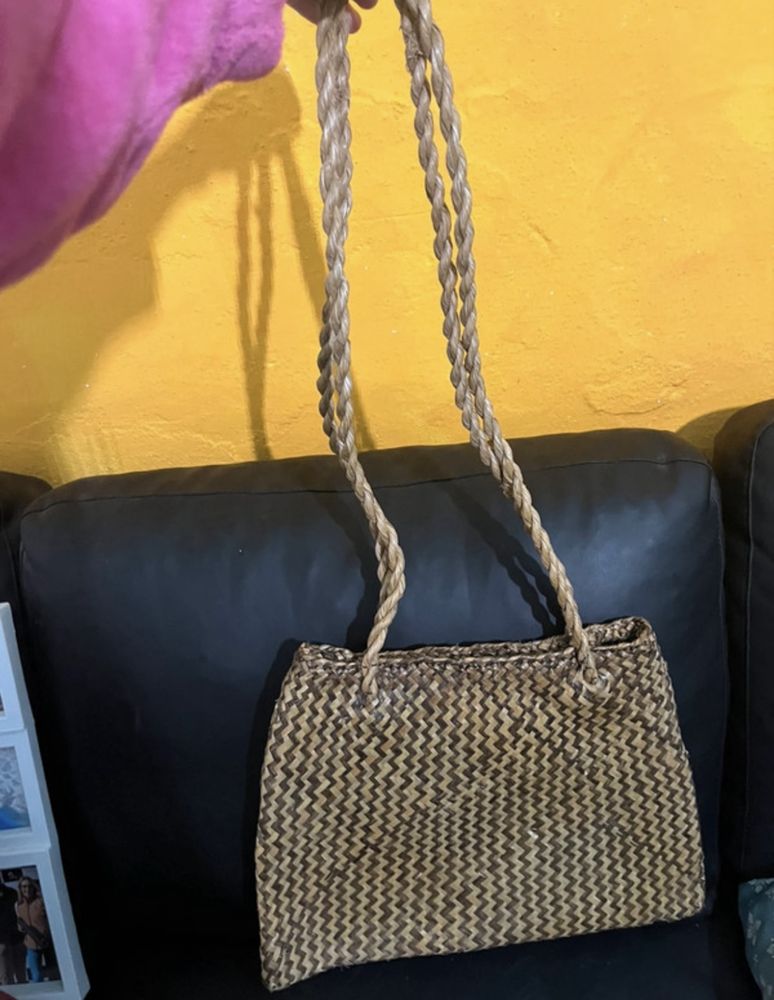 Mala artesanal de palhinha
