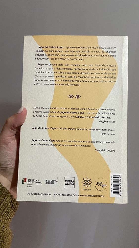 Livro Jogo da Cabra Cega de José Régio