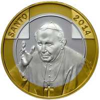 Medal pamiątkowy Kanonizacja Jan Paweł II Santo 2014