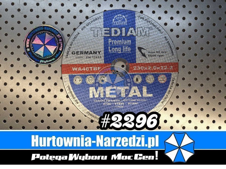 Tarcza do cięcia metalu 230mm x 2mm tarcza do metalu 230mm tarcza 230