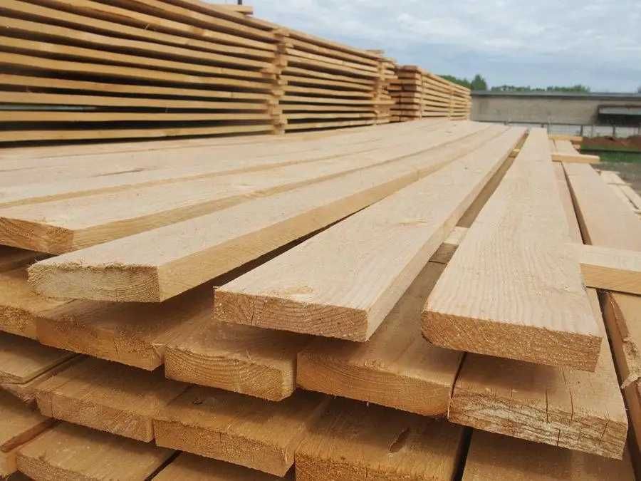 Доска обрезная свежий пил 100 х 25мм х 4 м,