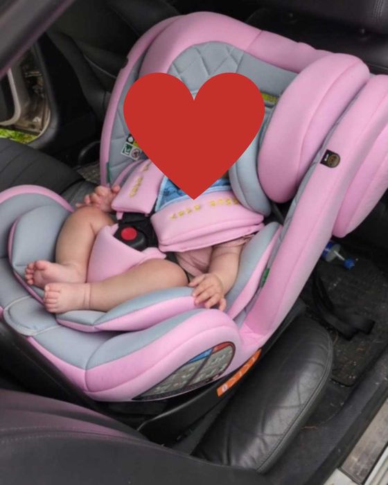 Fotelik samochodowy 0-36 kg FARO/tylko wysyłka różowy