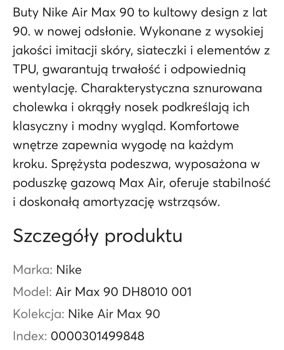 Nike Air Max 90 damskie czarne rozmiar 38