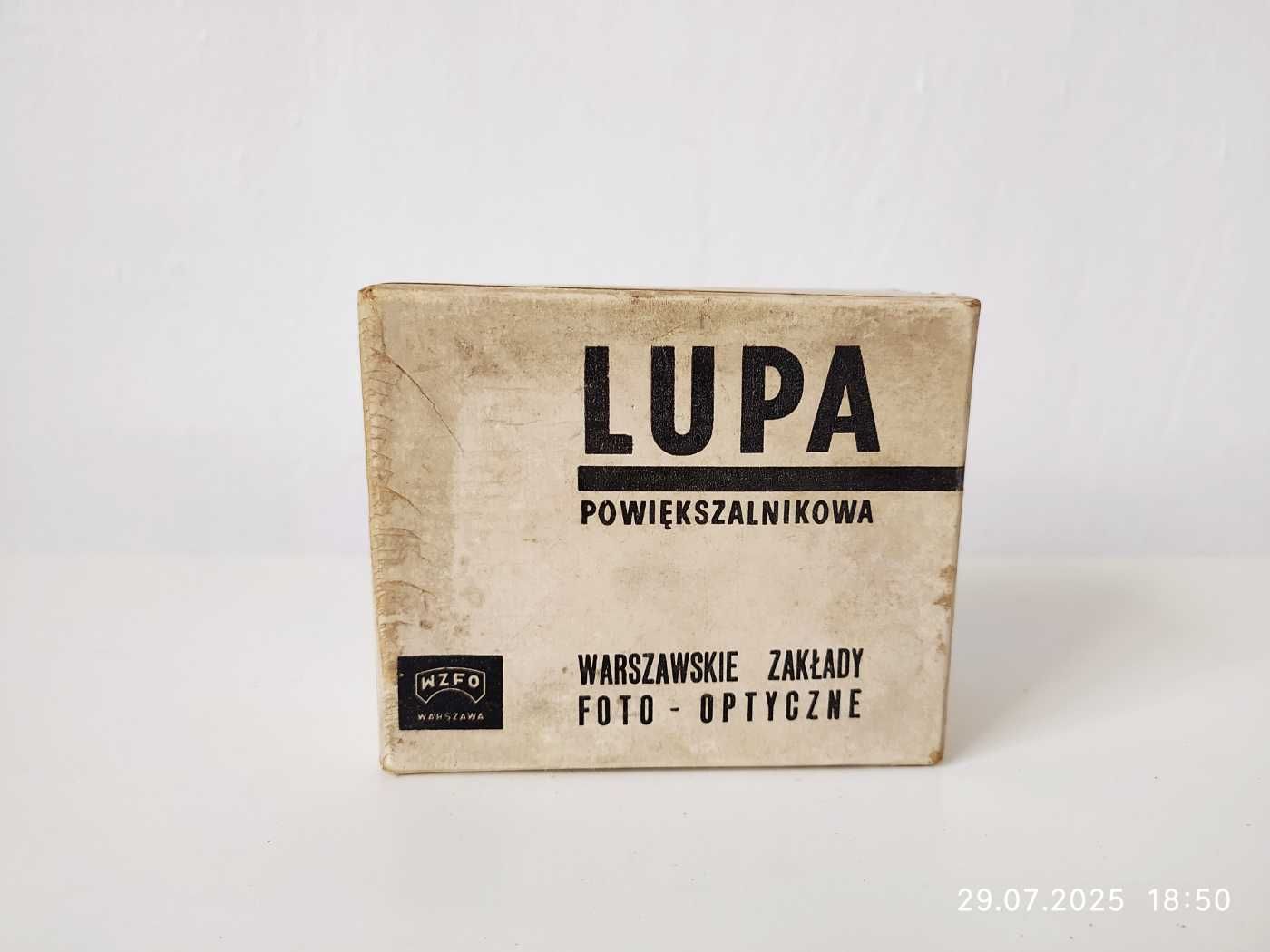 Powiększalnik LUPA WZFO unikalny, PRL, sprawny, kompletny z pudełkiem!