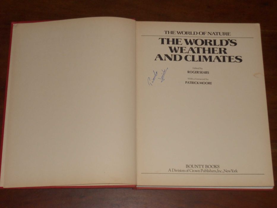 Os climas e meteorologia do mundo 1974