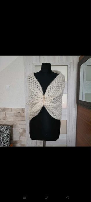 Bolerko etola ślubna wełna angora