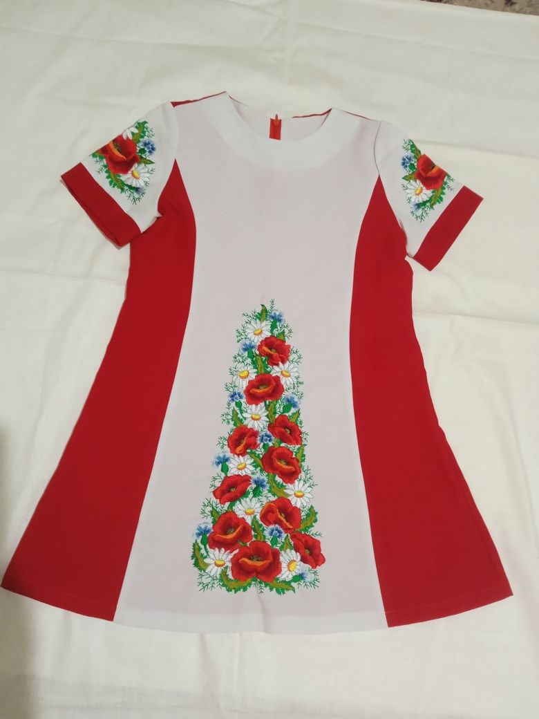 Платье вышиванка,146см