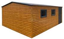 Schowek - Domek Ogrodowy 5x6m - drzwi - 2x okno dach spad w tył TS1047