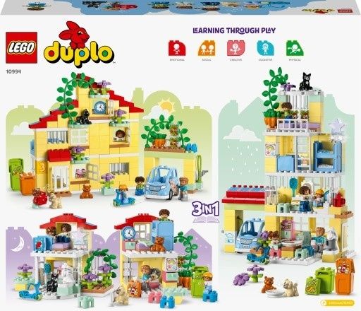 Lego Duplo Dom rodzinny 3w1 nr kat. 10994 Nowe!