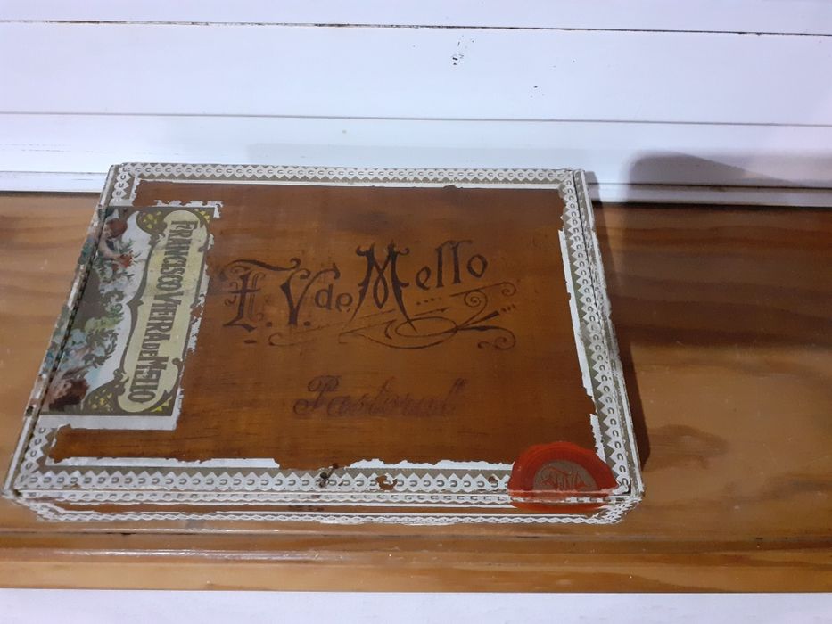 Baú decorativo em zinco 100x160mm.