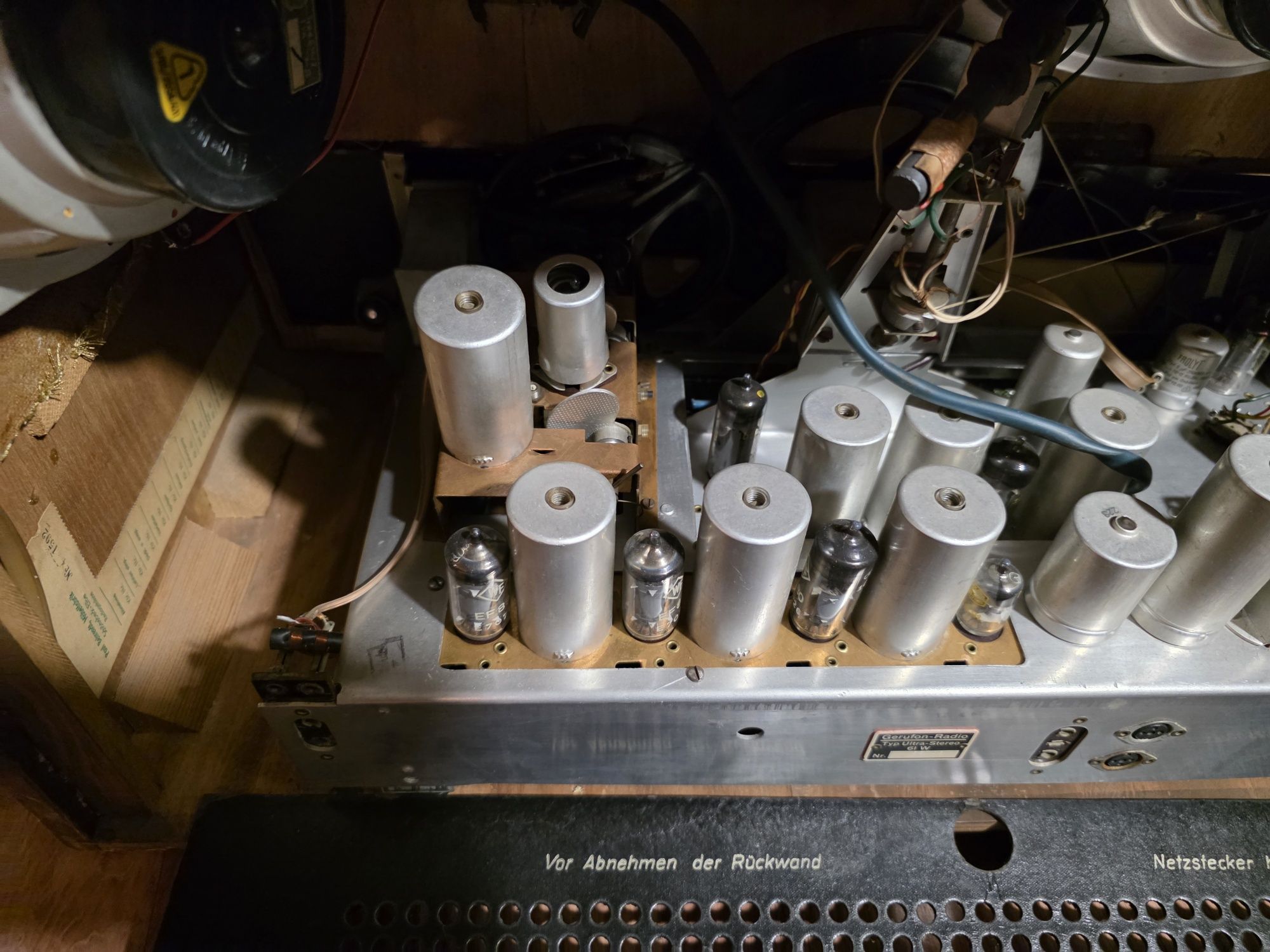 Stare radio lampowe Gerufon Stereo 61W