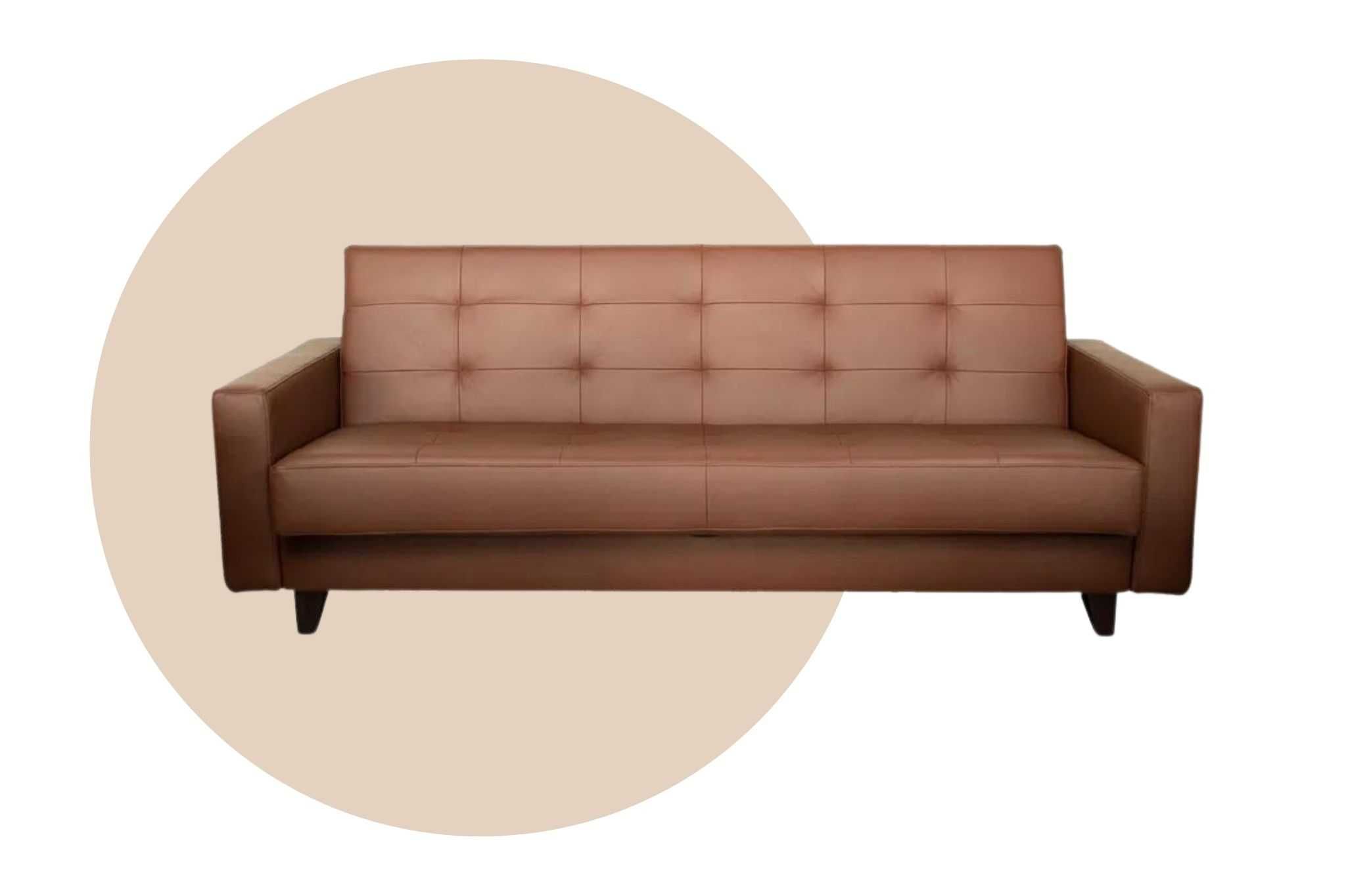 Sofa ANGELA w stylu LOFT naturalna skóra