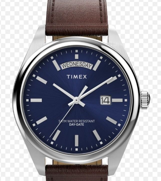 Relogio Timex legacy day date Azul