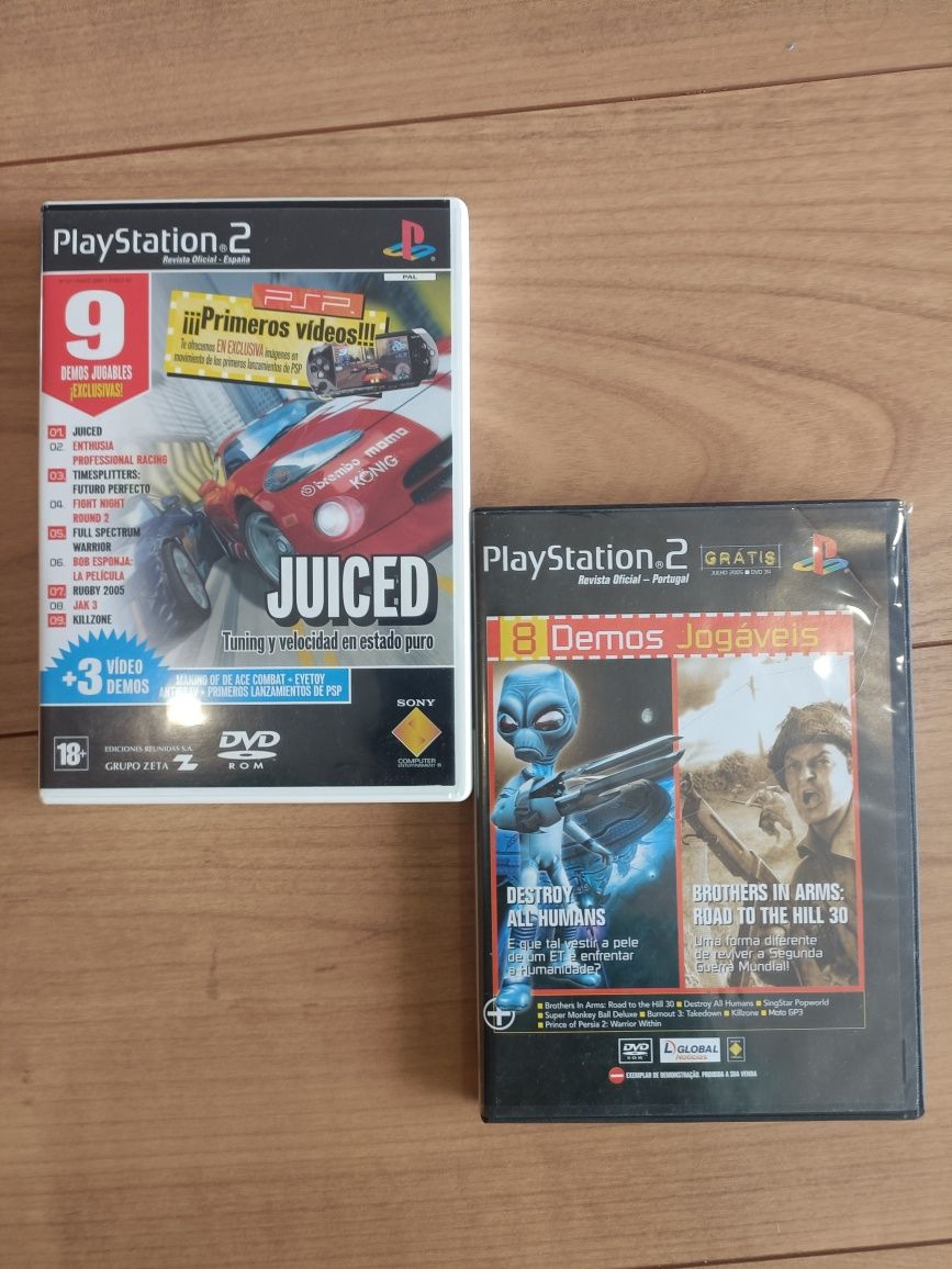 2 Jogos PlayStation 2: Demos Colecionáveis