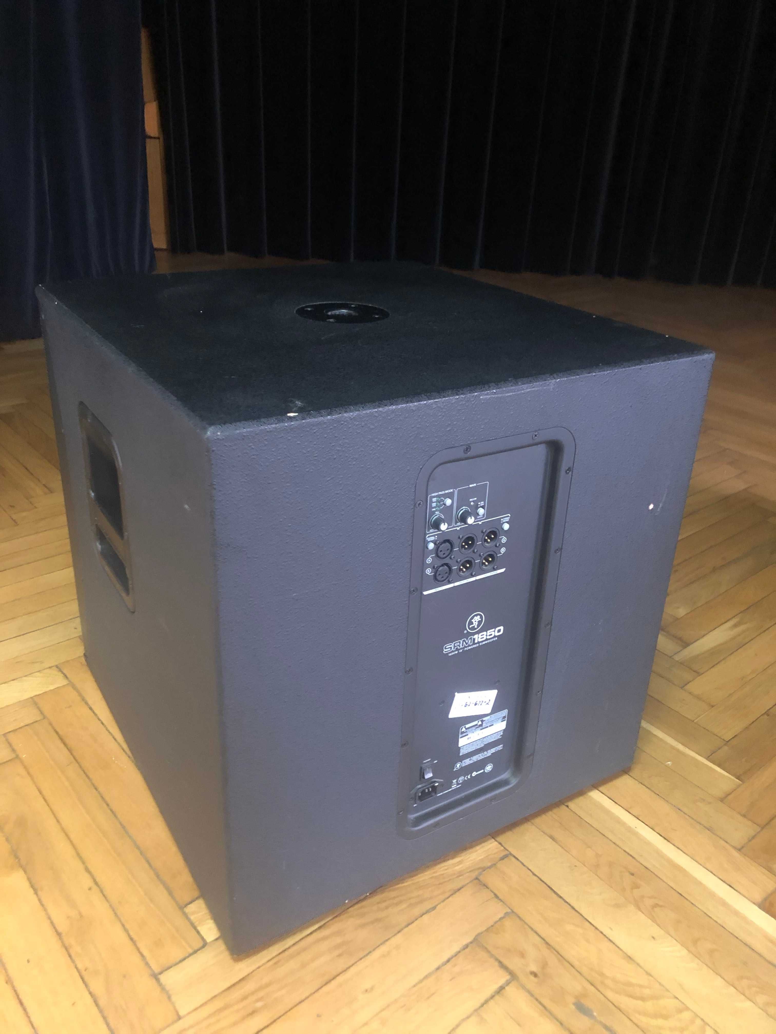 Kolumna aktywna mackie srm 650 plus mackie srm 1850, zestaw