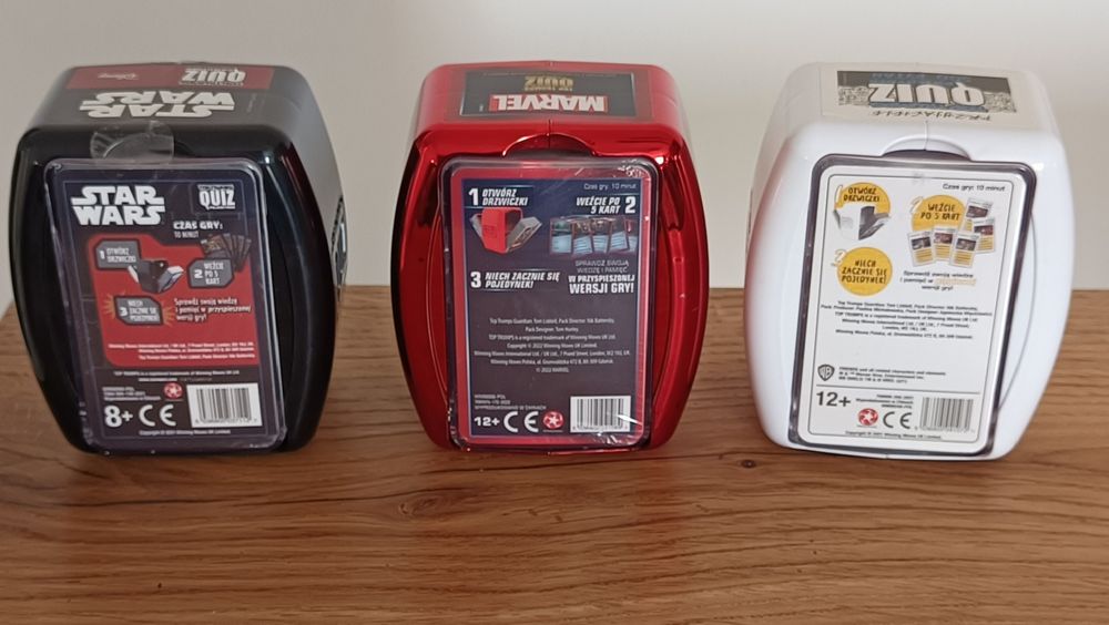 Gry towarzyskie, karciane. Quiz / Marvel / Star Wars / Przyjaciele