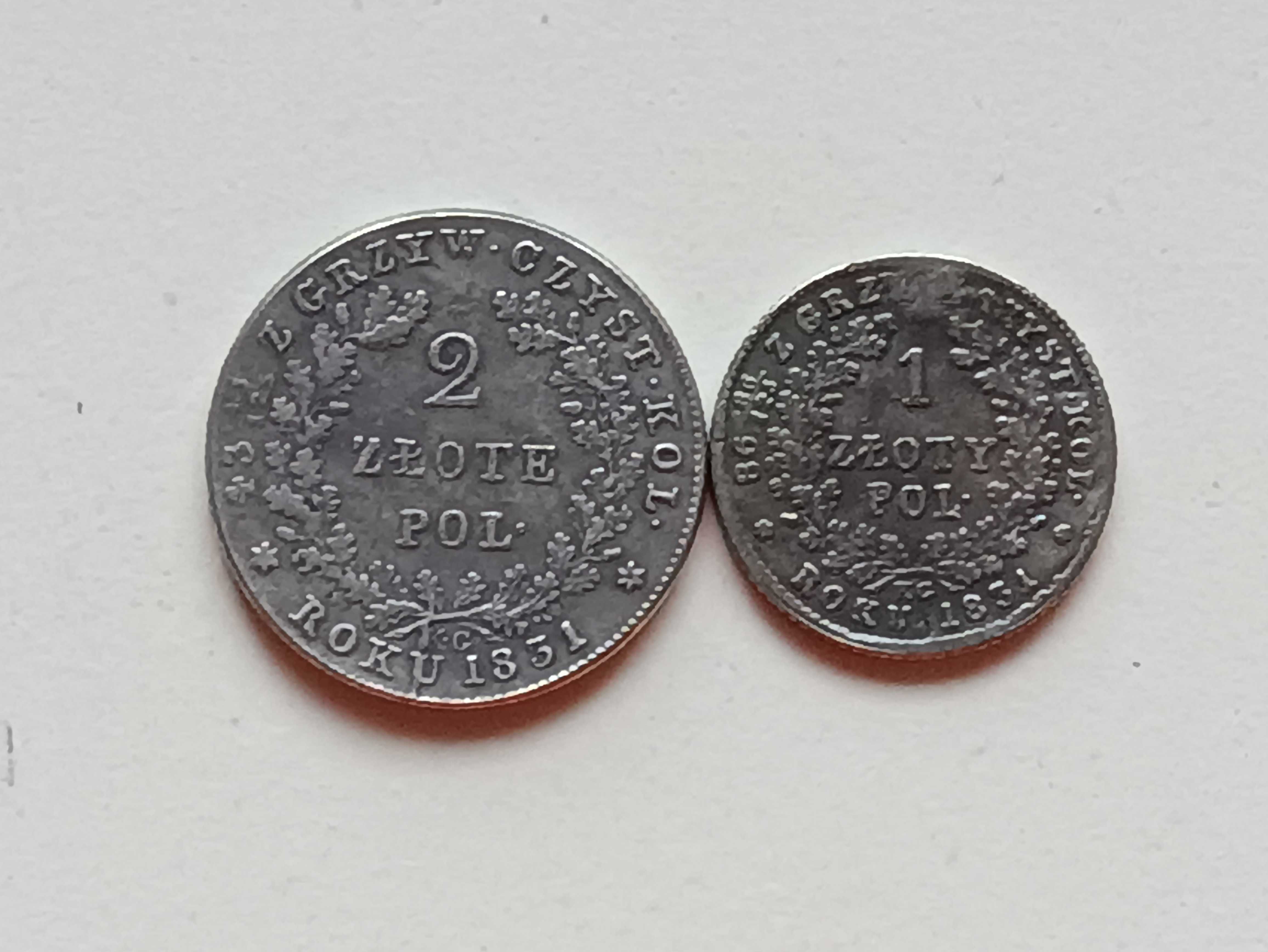 Rzadkie monety powstanie repliki niemagnetyczne 2 sztuki-NR22