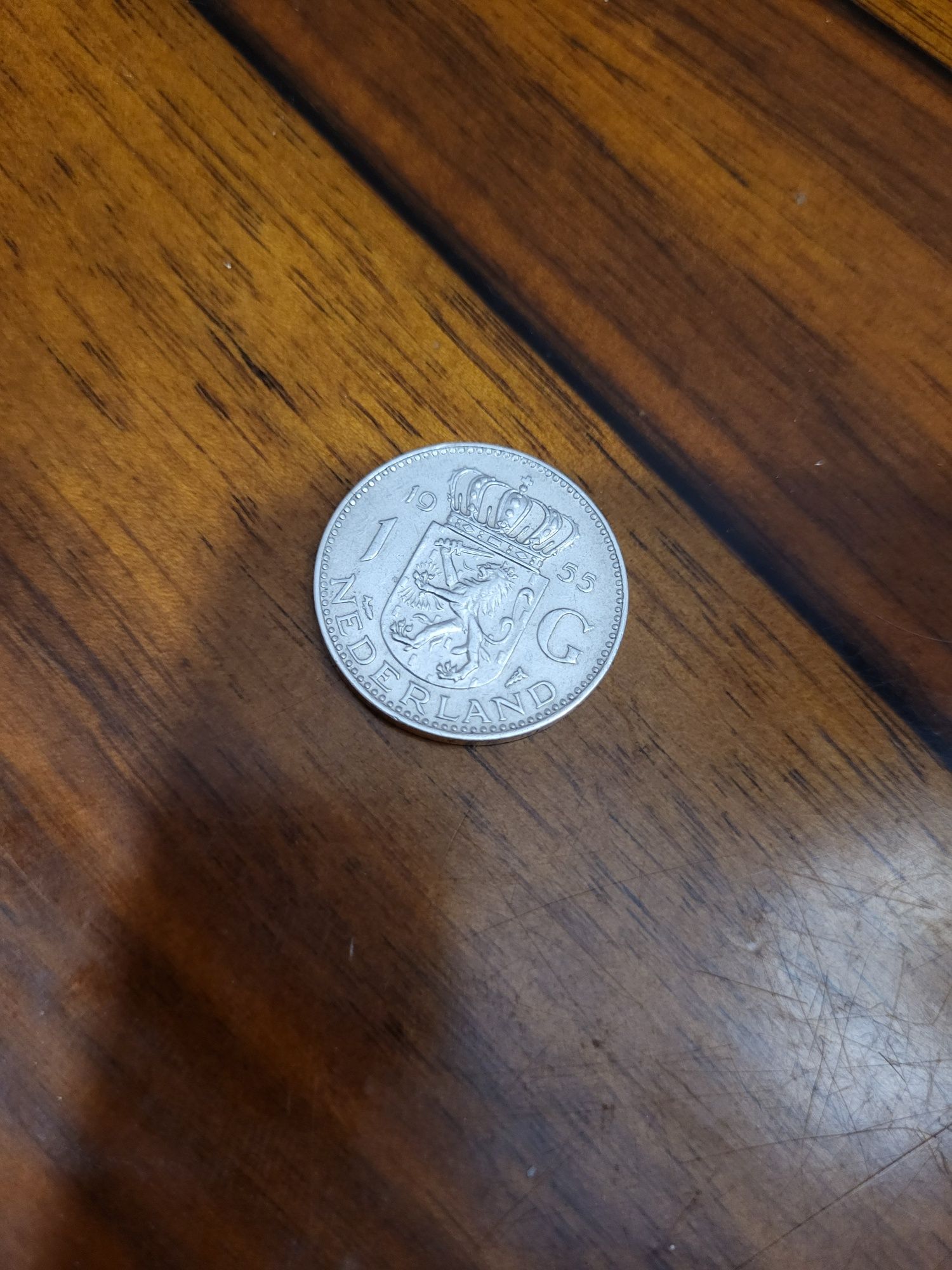 Srebrna moneta 1 Gulden Nl 1955