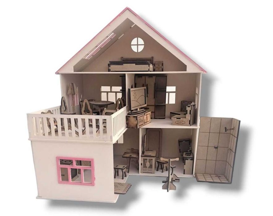 Ляльковий будиночок з меблями