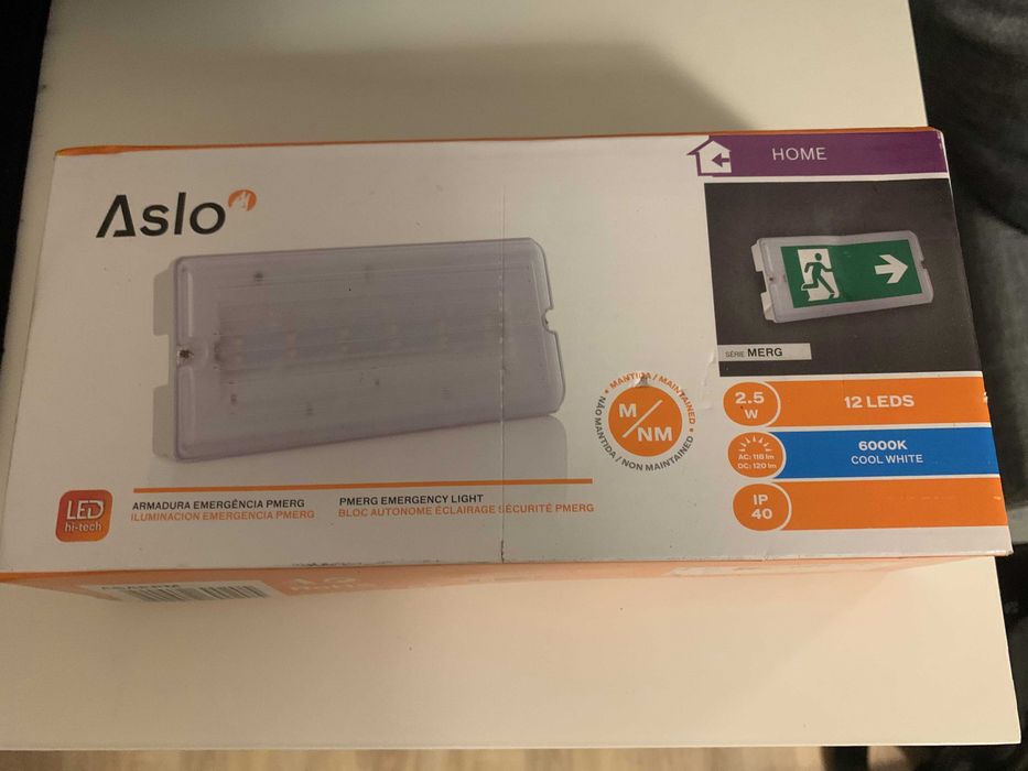 Luminária emergencia Aslo Refª ASAEPM